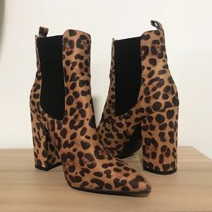 Forever 21 - Ankle High Pointed Cheetah Boots